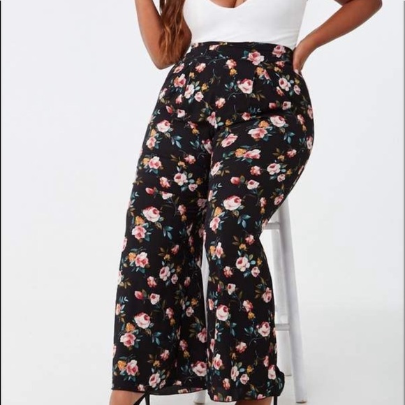 Floral Print Pants - Picture 1 of 2